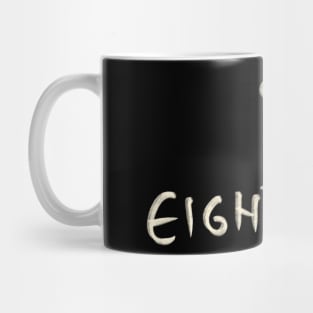 Hand Drawn Letter Number 81 Eighty One Mug